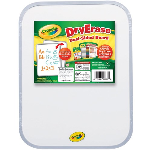 Double sided dry store erase board